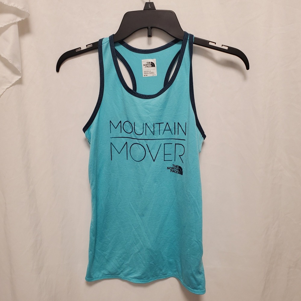 The North Face Girls Blue Mountain Mover FlashDry Racerback Tank Top M 10/12
